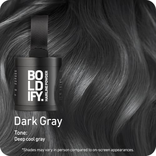 Image of BOLDIFY Hairline Powder - Water-Resistant Root Touch Up Hair Color for Gray Coverage - 24-Hour Stain-Proof, Mess-Free Hair Powder for Thinning Hair