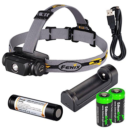 Fenix HL55 900 Lumen CREE LED Headlamp with Fenix ARE-X1 battery charger, Fenix