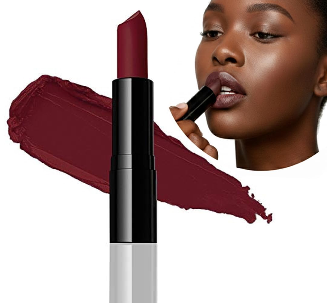 Flori Roberts Luxury Lipstick, Vibrant Lip Makeup for Women of Color or Deeper Skin Tones, Demi-Matte Texture, Hydrates and Conditions Lips