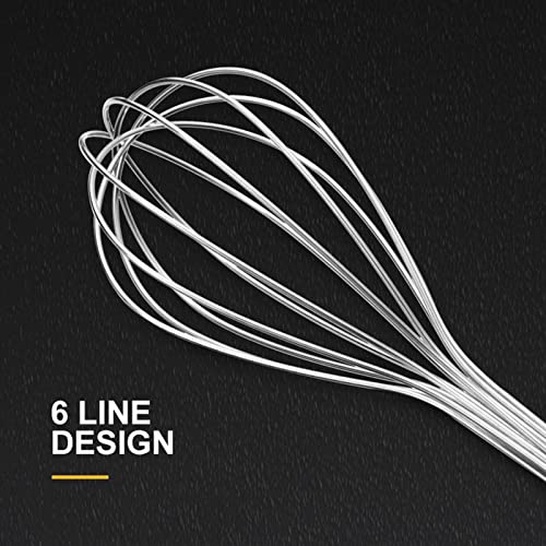 SePkus Frullino per Le Uova in Acciaio Inossidabile Frullino per Le Uova Manuale Frullino per Le Uova Panna da Montare Uovo Strumenti di Cottura per la casa (27 * 6,5 cm)