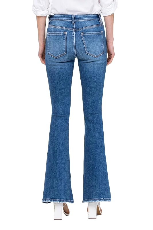 Vervet by Flying Monkey Women's Mid Rise Flare Jeans2