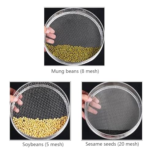 Tamis de jardin compost terreau passoire métallique robuste 3pcs - 6
