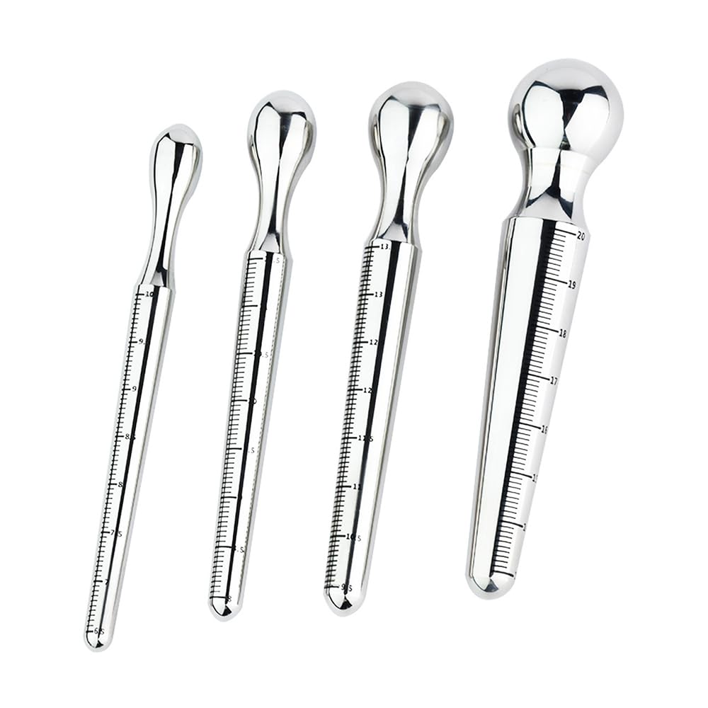 Edelstah Harnröhre Dilator Penisplug Dilator SM Sexspielzeug Harnröhrensonden Harnröhrenstimulator Harnröhre Katheter Prostata Massage für Männer Schwuler (L+XL)