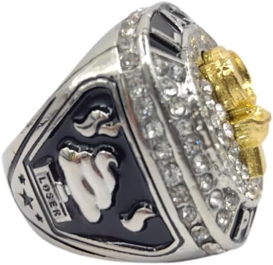 Miniatura 6 de Premio personalizado de los anillos del trofeo del campeonato del perdedor del último lugar del cuenco del inodoro