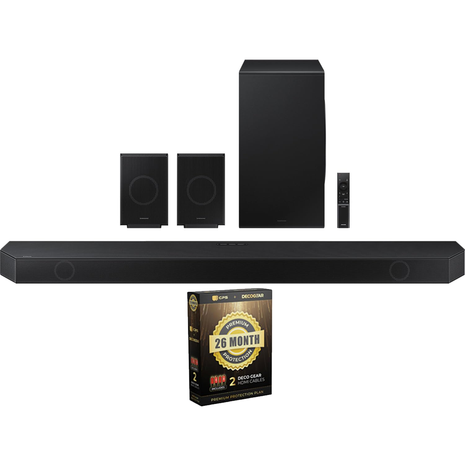 HWQ990D 11.1.4ch Wireless Sound Bar with Dolby Atmos & Amazon Alexa