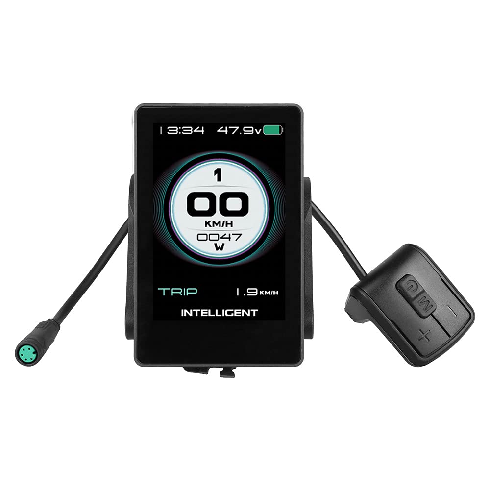 BAFANG Ebike Display 860C Large LCD Display 8fun Electric Bicycle Computer Speedometer UART Communication Protocol Available for eBike BBS02B BBS01B and BBSHD Mid Motor Kit