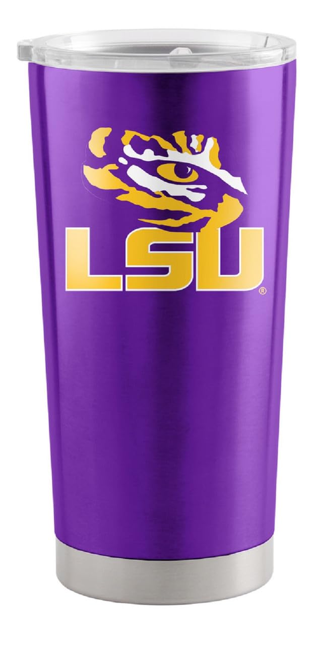 Logo Brands 20 oz Powder Coat Tumbler- Insulated Tumbler with Lid for Water, Iced Tea or Coffee, Smoothie and More