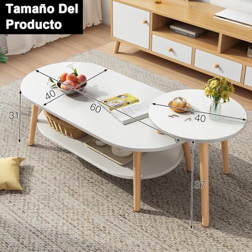 Encuentra reviews de Mesa de centro blanca para comprar online. 8 Imagen adicional