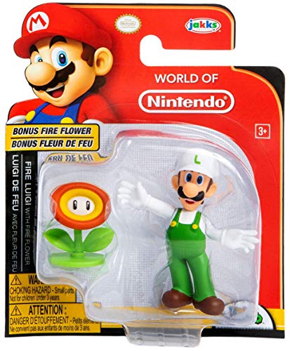Fire Luigi figura resistente World Of Nintendo para jugar sin roturas de piezas