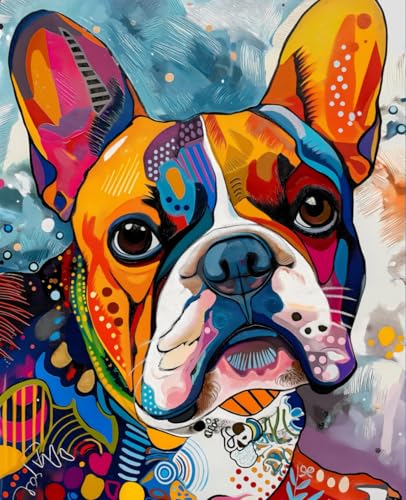 Wide Ruled Composition Notebook French Bulldog Watercolor 80 Pages 7.5 X 9.25 Inches for Kids, Boys Girls Teens Adult School Supplies image 2