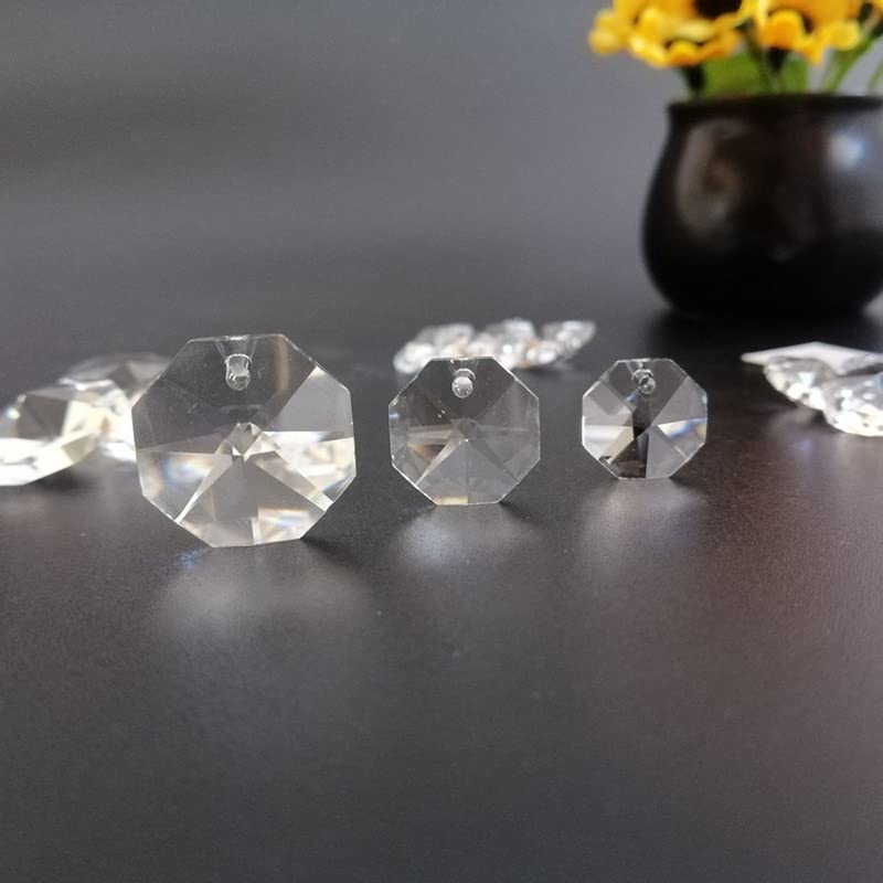 PATIKIL Teardrop kristallen kroonluchter hangers kralen, 6 stuks 160 mm lengte 38 mm kroonluchter prisma's onderdelen ornamenten hangende kralen voor doe-het-zelf kunst ambachten decoratie, goudkleur