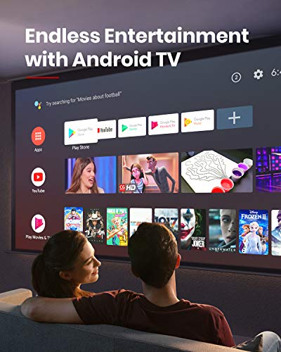 NEBULA 4K Projector: Cosmos Max 4K UHD Home Theater with Android TV 9.0, 5000+ Apps, Dolby Digital Plus, and 360° 3D Audio