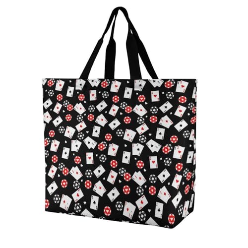 Halloween Pumpkin Large Tote Bag for Women Reusable Grocery Bags Lightweight Shopping Handbag for Travel Work Beach