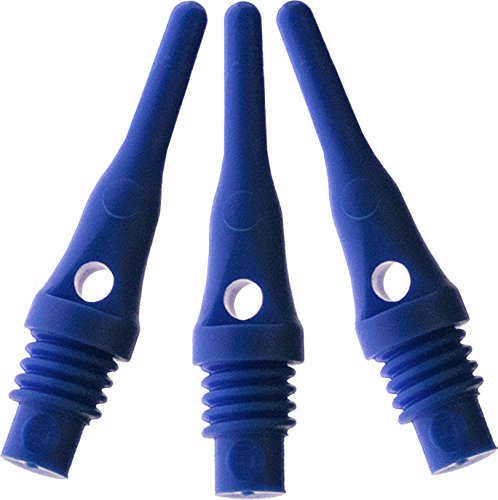 Viper by GLD Products Viper Dart Accessory: Tufflex S.S. (Super Short) 2BA Thread Soft Tip Dart Points Blue 100 Pack