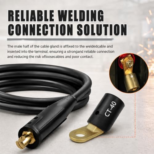 Image of 4PC CT-40FA Welding Terminal Connector, Welding Lug Connectors Adapter