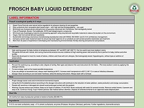 Rana Baby - per bucato, confezione da 5 (5 x 21