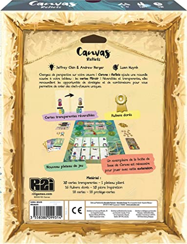 Novalis Canvas - Reflets - French Version Board Game, Artistic Strategy, Mirror Cards, All Audiences - Image 3