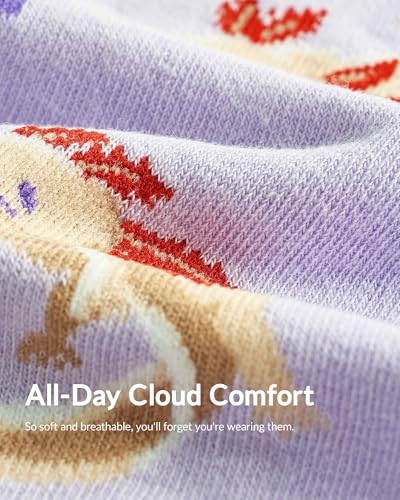 Image of Belloxis Knee High Socks for Women & Teen Girls, Cute Fun Pattern Long Socks for Daily Wear, Holiday Birthday Gift Ideas