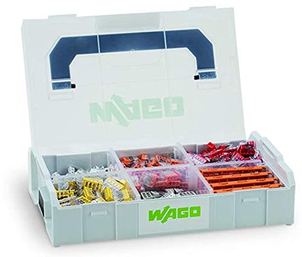 WAGO Original-Set, L-Boxx Mini, Verbindungsdosenklemmen, 887-953 (404 Teile) & WAGO Klemme, 2-Leiter, Verbindungsdosenklemme, 2273-202 (100 Stück)