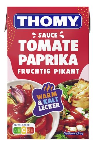 THOMY Tomate-Paprika Sauce cremige Sauce ideal zu Nudeln und Gemüse 250ml 1er Pack (1 x 250ml)