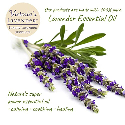 Victoria's Lavender Room Spray - All-Natural Home Fragrance, Pure Essential Oil Air Freshener & Odor Eliminator, Calming And Relaxing Scent, Aromatherapy Household Essentials, 2-Pack Lavender, 4 Oz Each #TOP3
