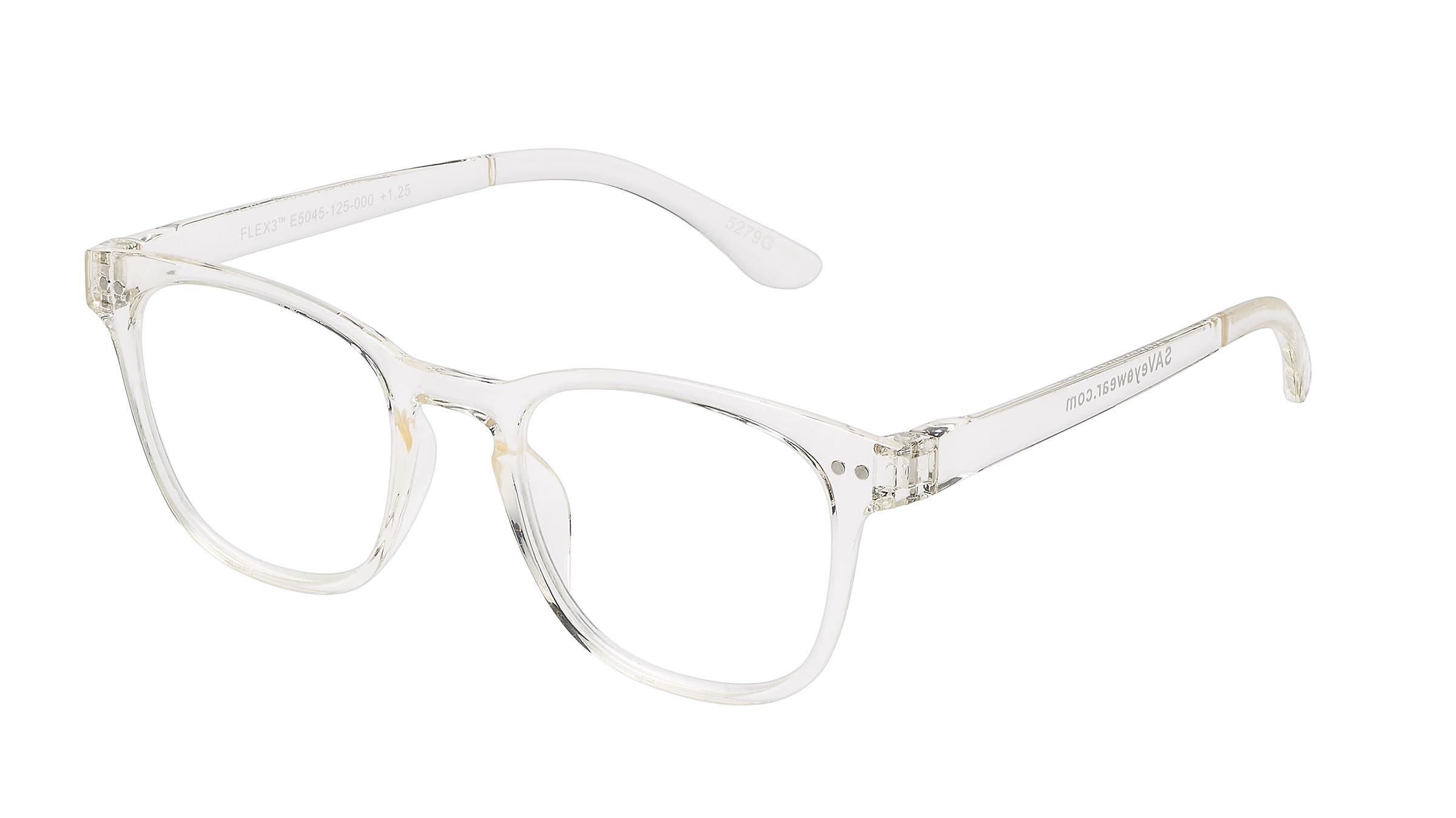 SAV Flex 3 Unisex Readers E5045 - Feather-Light, Ultra-Flexible Material, Scratch-Resistant AR-Coated Lenses for Men & Women