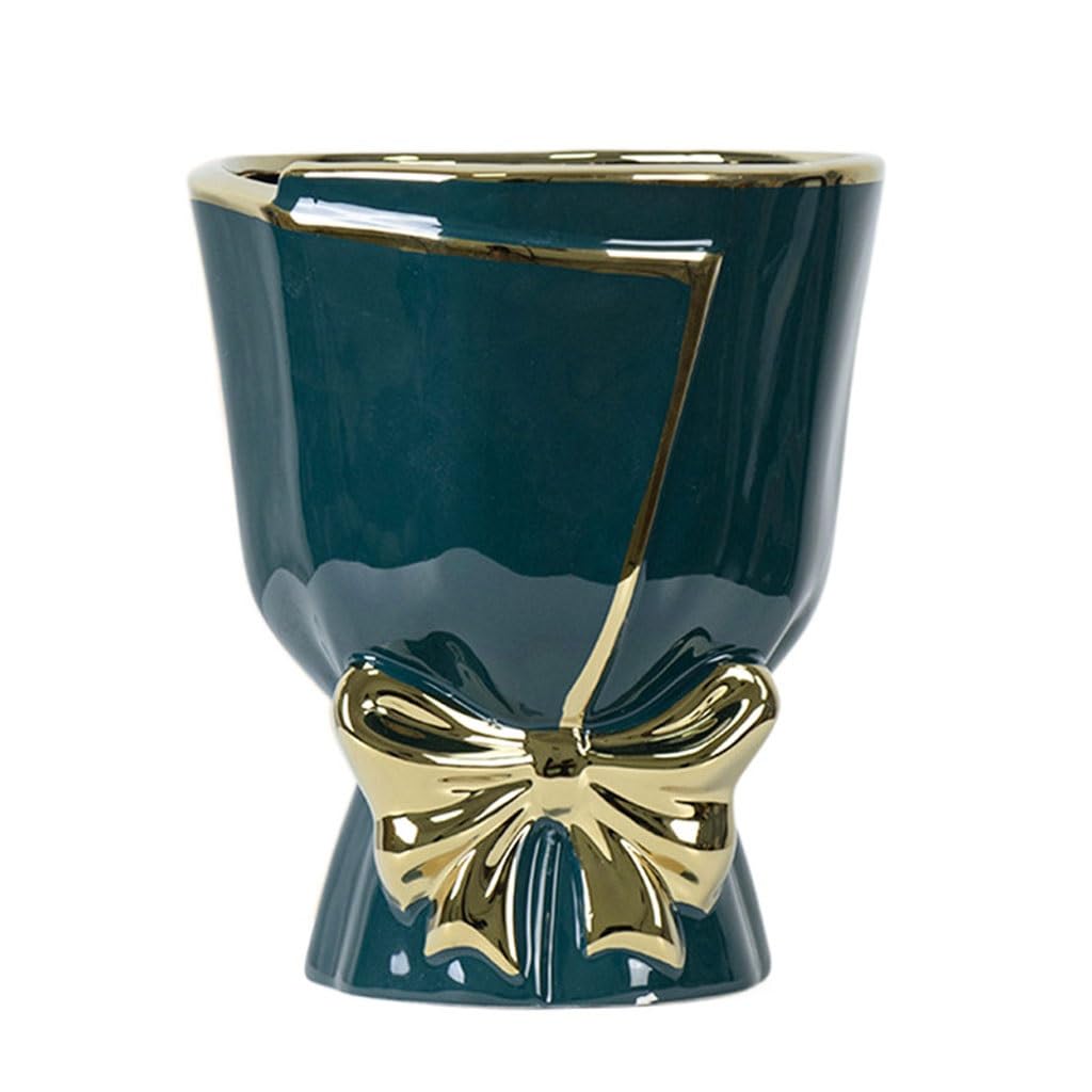 GELASIGE Flower Pots Nordic Light Luxury Flowerpots, Ceramic Flowerpots, Office Creative Ornaments, Balcony Flowerpots Outdoor Flower Pots