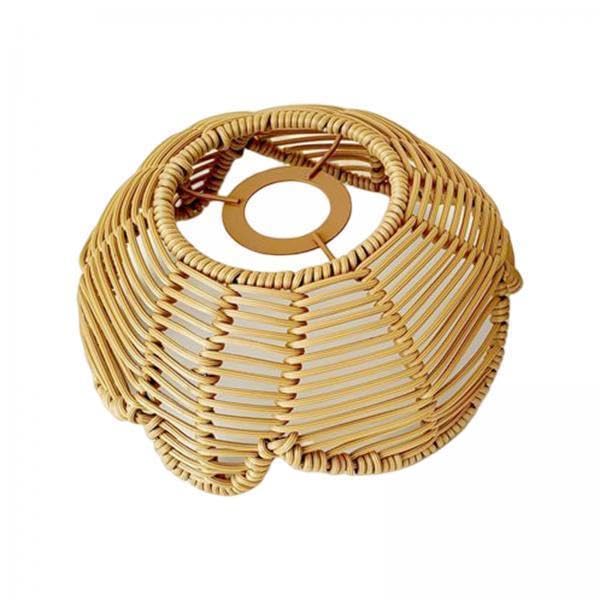 Bnf® 2Xrattan Lamp Shade Ornament Droplight Weaved for Teahouse Living Room Kitchen Brown | Lamp Shades | Lamps, Lighting & Ceiling Fans-image-30