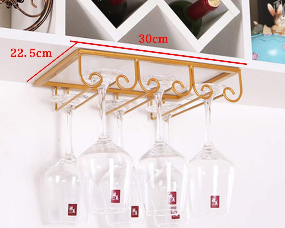 Genérico BotelleroEstante para Copas de Vino - Estante para Copas de Vino Al revés Estante para vinos para el hogar Decoración de gabinetes para vinos Estante para Copas Estante para Copas de Vino CR