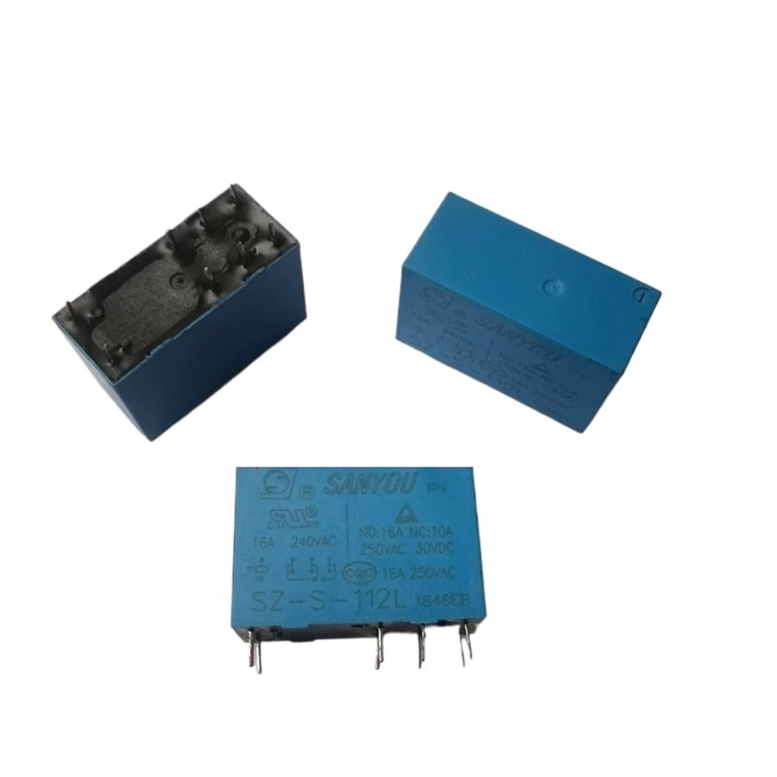 Relè SZ-S-112L, 12 V, 8 pin, 16 A, 20 pezzi