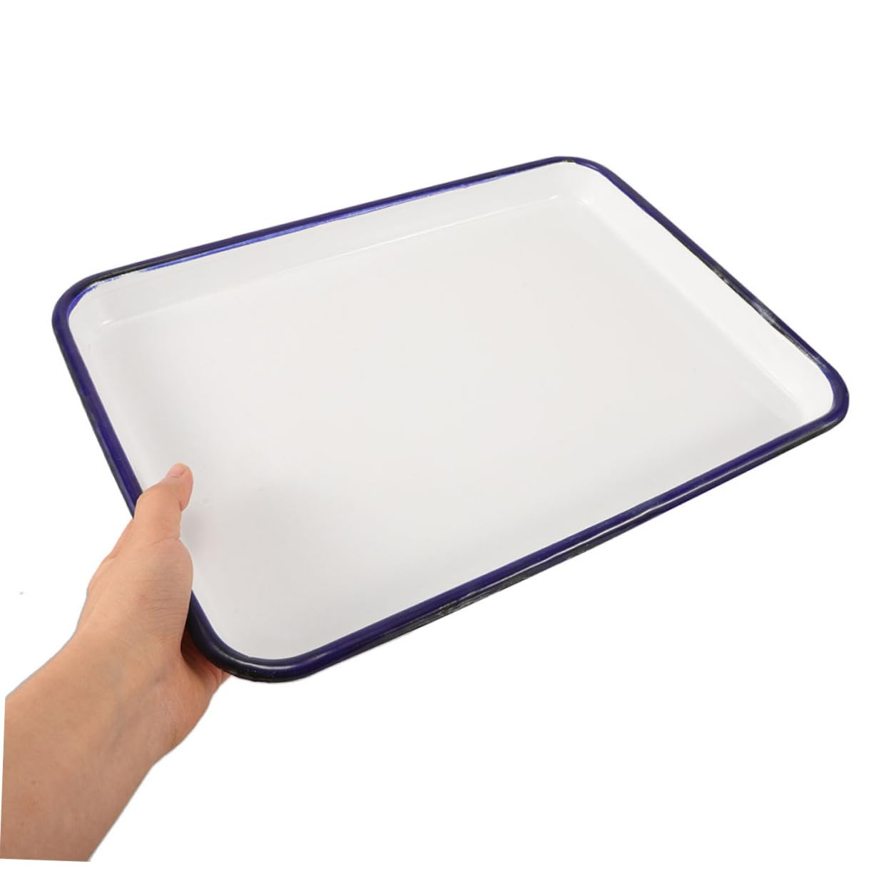 TOPPERFUN Teglia da Forno Smaltata per Cottura al Forno per Torte e Pane Resistente alle Alte Temperature e Facile da Pulire