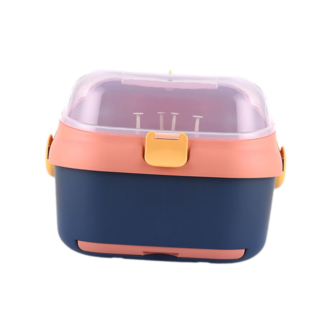 ERINGOGO Plastic Milk Bottle Storage Kitchen Draining Box Water Cup Organizer Round Smooth Feeding Drying Case