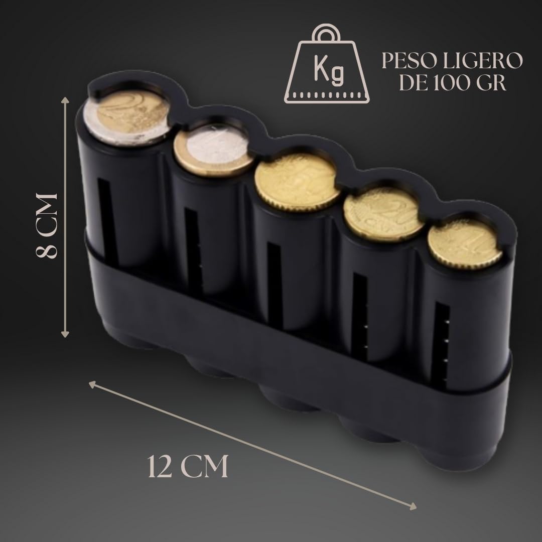 Portamonedas Profesional: Diseño Exclusivo con Clasificador y Dispensador Integrado de Monedas, Ideal para Taxis, Camareros y Conductores Eficientes!.