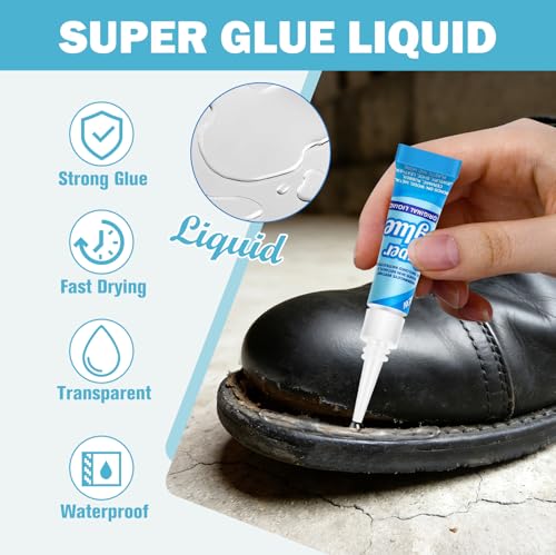 Super Glue Liquid Clear 3 Gram (Pack of 12) for Plastic Metal & Wood – Instant CA Adhesive All Purpose Multipack, Crazy Glue for Ceramic 3D Printing Shoe Crafts, Strong Bonding Single Use Minis