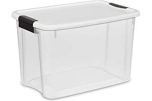Space-Saving 30 qt Storage Bins with Lids for Your Home Organization Needs