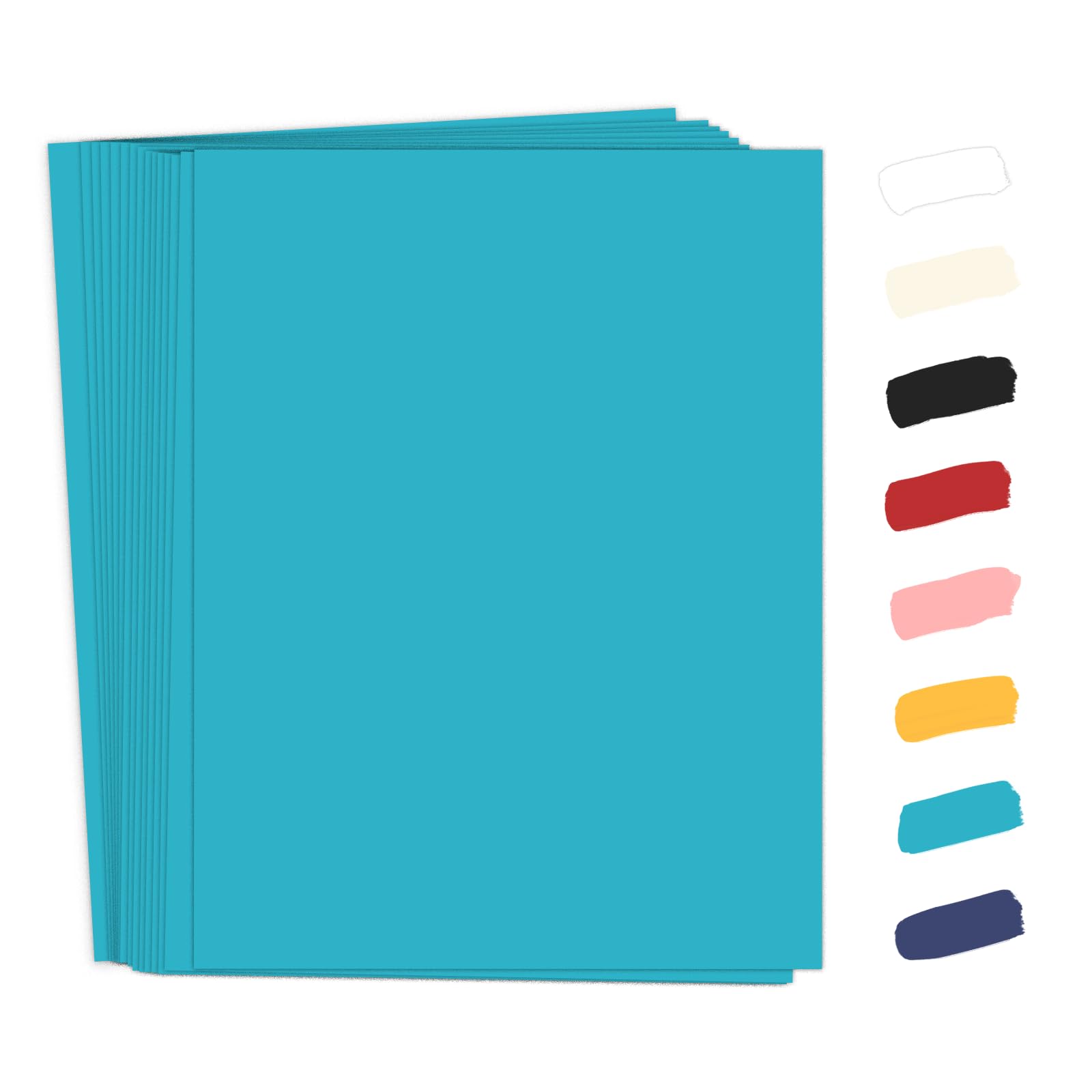 50 Pack Light Blue Cardstock 8.5 x 11 65lb Pastel Paper, Goefun Blue Card Stock Printer Paper for Wedding Invitations, DIY Cards, Menus, Crafts