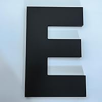 Vista 21 de Números de casa grandes de 8 pulgadas, señalización moderna negra para exteriores, estilo ancho y nunca se oxida, letra A