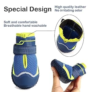 Dog Boots & Paw Protectors with Reflective Strip Rugged Anti-Slip Rubber Soles Breathable for Winter Snowy Day, Summer Hot Pavement, Outdoor Walking (Inside Width Size 5 : 5.5 cm (2.16 inch)) Dog Boots & Paw Protectors with Reflective Strip Rugged Anti-Slip Rubber Soles Breathable for Winter Snowy Day, Summer Hot Pavement, Outdoor Walking (Inside Width Size 5 : 5.5 cm (2.16 inch))