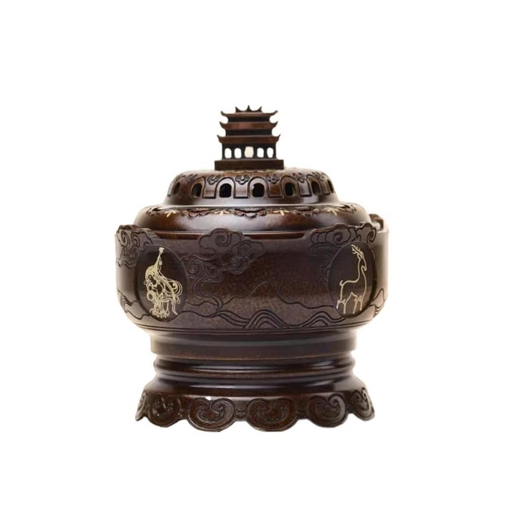 Incense Burner Home Indoor Incense Creative Ornaments Full Copper Aromatherapy Stove Set Waterfall Incense Burne