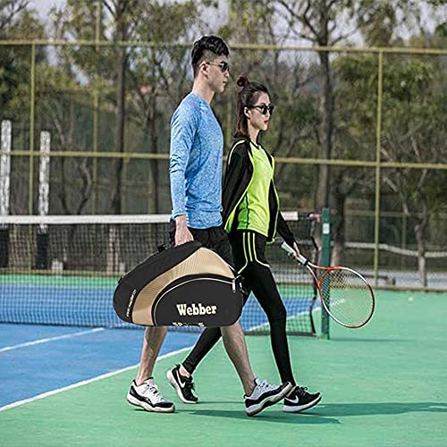 image for Nomel 3-12 Rackets Badminton Tennis Racket Bag Portable Single Double 