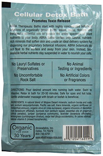 Cellular Detox Bath Counter Display 3 Oz Pkt - Abra Therapeutics #TOP1