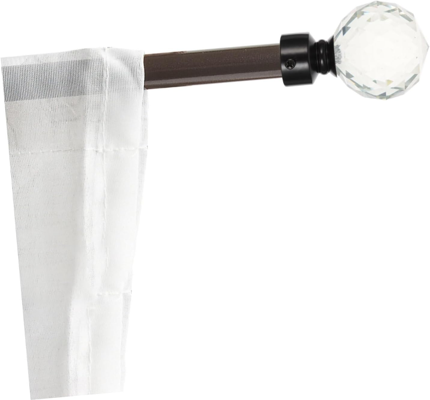 2pcs Curtain Rod Head Plug Black Fittings Decorative Ends for Home Use Simple Retro Design Curtain Accessories for Bedroom Apartment Dorm Decor