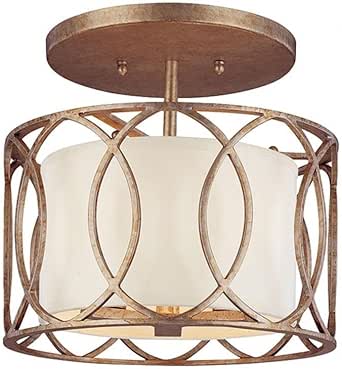 Troy Lighting C1283-SG Sausalito-3 Light Semi-Flush Mount-12.25 Inches Wide by 11.5 Inches High