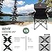 HIGH POINT SPORTS 2 Pack Portable Camping Chair for Adults, Folding Outdoor Camp Chair Lightweight Lawn Chairs Folding Collapsible Chair for Camping, Tailgates, Beach, Black, Support 250 lbs