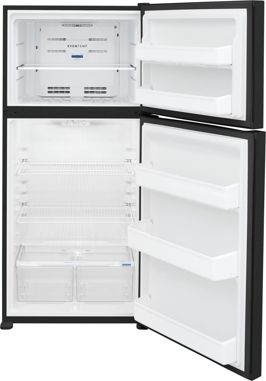 Frigidaire FFTR1814W 30 Inch Wide 18.3 Cu. Ft. Top Freezer Refrigerator with Crisper Bins and Ice Maker Ready - White on Fridge.com