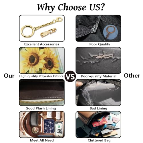 peacoblue Dandelion Credit Card Wallets for Women - Small Credit Card Holder RFID Blocking Wallet, Funny PU Leather Print Credit Card Wallets Accordion Gift3