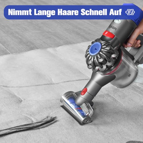 MOPEI Haardüse Mini Elektrobürste Kompatibel mit Dyson V15 V11 V10 V8 V7 zur Reinigung von Haustierbetten, Autositzen und Treppen