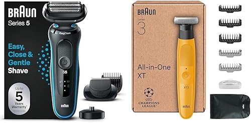 Bundle of Braun Series 5 Elektrorasierer Rasierer Herren Elektrisch Ladestation,Wet & Dry, rasierapparat, Made in German...