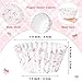 COcnny Bow Mini Cupcake Liners - 300pcs Pink Bowknot Baking Cups Muffin Paper Cupcakes Wrappers for Birthday, Candy Cake Chocolate Wrap Making Supplies for Baby Shower Wedding Bachelorette Party