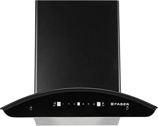 Faber 60 cm 1500 m³/hr Autoclean Kitchen Chimney (HOOD MAGNUS IN HC SC FL EBK 60, Filterless technology, Touch with Gesture, Black)